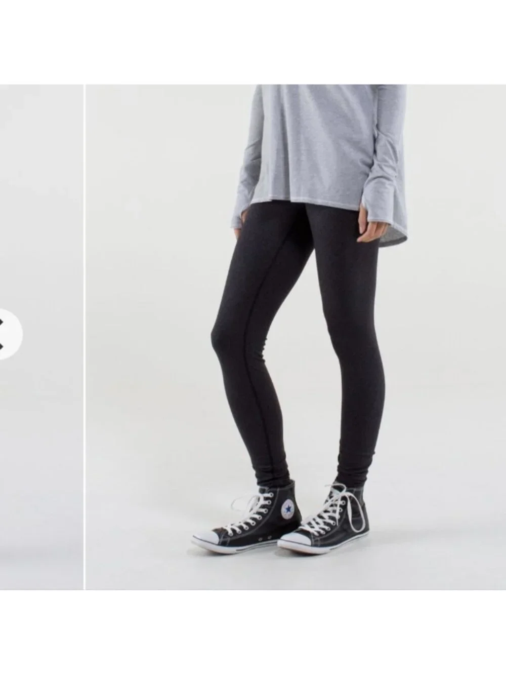 Lululemon Wunder Under PantWee Stripe Black Heathered Black / Black